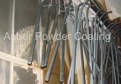 Table feet powder painting line